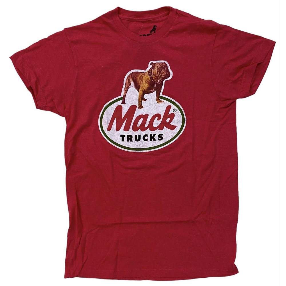 Mack Trucks Men's Officially Licensed Distressed Graphic Logo Tee T-Shirt